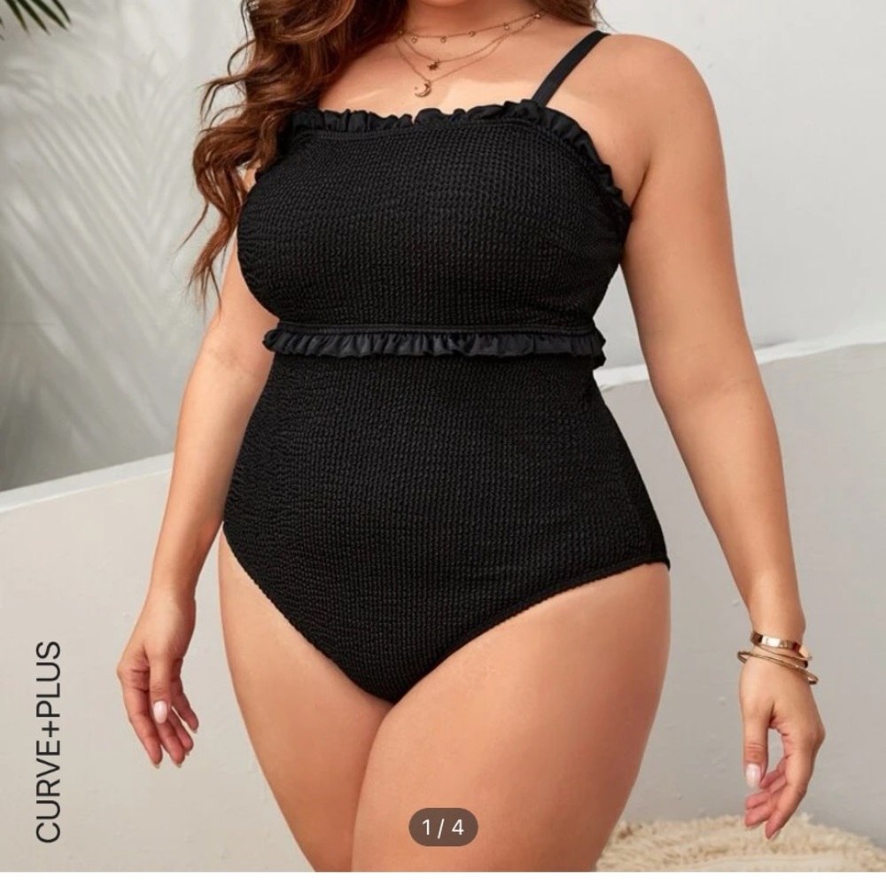 Adorable ruffle one piece swimsuit